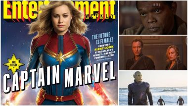 Captain Marvel First Official Stills OUT! From Brie Larson's Superhero Suit, Kree to Nick Fury With Two Eyes, MCU's Upcoming Film Looks Damn Exciting! View Pics