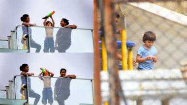 Shah Rukh Khan and AbRam Celebrating Janmashtami 2018 Together Is What Dahi Handi Is All About – View Pics