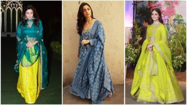 Ganesh Chaturthi 2018: Let Alia Bhatt Teach You How to Rock Ethnic Outfits – View Pics