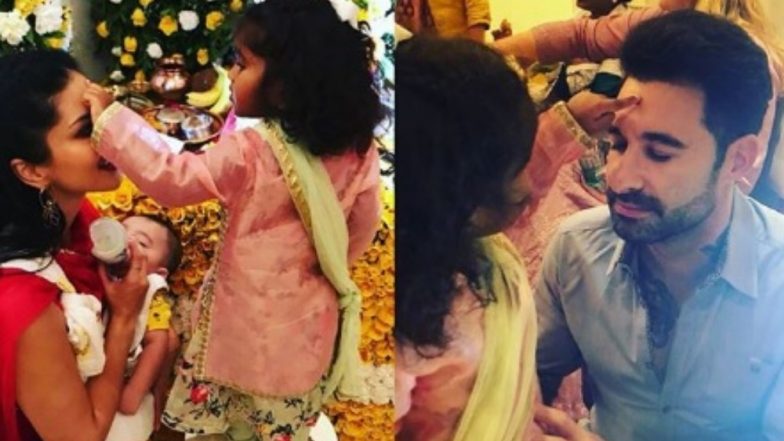 Ganesh Chaturthi 2018: Sunny Leone and Daniel Weber Welcome Bappa, Actress Posts an Emotional Message for Daughter Nisha – View Pic