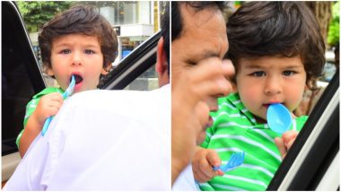 Taimur Ali Khan Looks Straight Into the Camera With His Inquisitive Eyes – See Pics