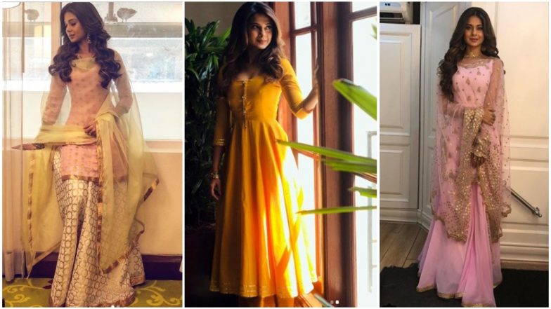 Ganesh Chaturthi 2018: Borrow Some Cues From Jennifer Winget on How to Nail Ethnic Attires– View Pics