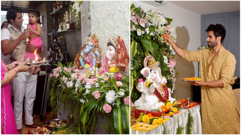 Ganesh Chaturthi 2018: Karanvir Bohra, Arjun Bijlani, Karan Tacker and Other TV Celebs Welcome Bappa Into Their Home – See Pics