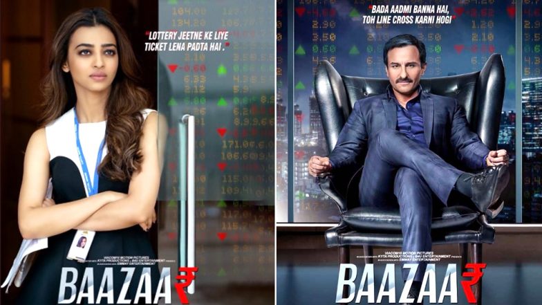 Baazaar Posters: Saif Ali Khan and Radhika Apte All Set to Reunite After Sacred Games