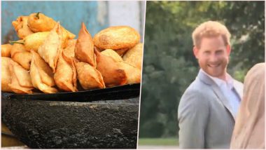 Prince Harry Caught Stealing Samosa at Wife Meghan Markle’s Cookbook Event; Watch the Viral Video