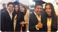 Sachin Tendulkar Puts Out an Emotional Post for Daughter Sara on the Completion of her Graduation (See Pics)