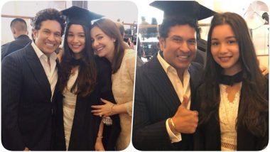 Sachin Tendulkar Puts Out an Emotional Post for Daughter Sara on the Completion of her Graduation (See Pics)