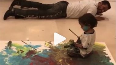 Salman Khan Teaches Ahil Sharma How to Paint and the Video Is ADORABLE!