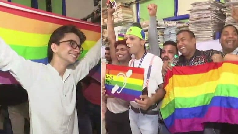 Homosexuality No More a Crime: Tears of Joy, Celebrations Across India as Supreme Court Partially Strikes Down Section 377 of IPC; Watch Videos Homosexuality No More a Crime: Tears of Joy, Celebrations Across India as Supreme Court Partially Strikes Down Section 377 of IPC; Watch Videos