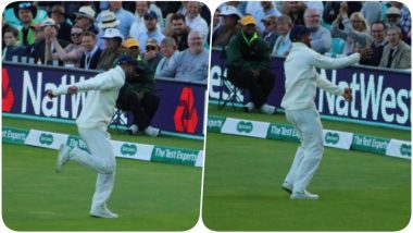 India vs England 5th Test 2018: Shikhar Dhawan Shakes His Leg on the Beats of the Dhol During the Match; (Watch Video)