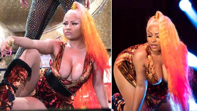 Nicki Minaj's Breast Slipped Out Of Her Dress(photos And Video