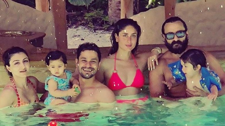 Kareena Kapoor Khan Turns Water Baby With Taimur and Inaaya During Their Recent Maldives Holiday - View Pics
