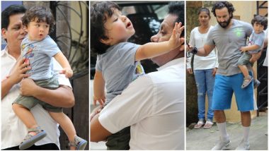 Taimur Ali Khan Hates to Say Bye to Daddy Saif and These Pictures Are Proof