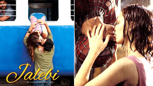 Jalebi Poster Out: Rhea Chakraborty and Varun Mitra Kiss Off The Spider-Man Way!