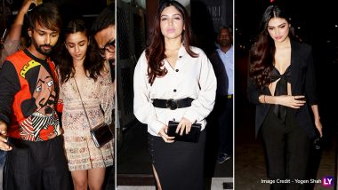 The Night That Was! Alia Bhatt Lets Her Hair Down With Athiya Shetty and Bhumi Pednekar – View Pics