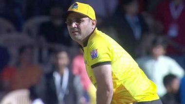 Virender Sehwag on His Return to Cricket Field Bats Like He Never Retired, Watch Video