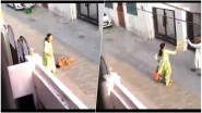 Woman Arrested For Mercilessly Thrashing Her Son on Road in Haryana, Video Goes Viral