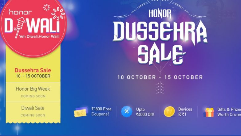 Honor Dussehra Sale: Massive Discounts &amp; Exciting Offers on Honor 9N, Honor 7S &amp; Other Honor Smartphones