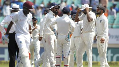 India vs West Indies First Test 2018: Ashwin Stars As India Stay on Course for Massive Win Against WI in Rajkot