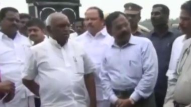 BJP Minister Pon Radhakrishnan Refuses to Take to Stage Citing Low Attendance, Watch Video