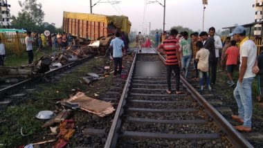 Trivandrum Rajdhani Train Truck Collision: 2 Coaches Derailed, Truck Driver Dies in Accident Between Godhra-Ratlam Crossing