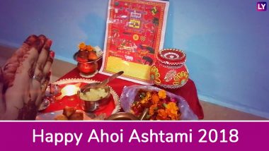 Ahoi Ashtami 2018 Date & Vrat Katha: Puja Vidhi, Shubh Muhurat Timings & Significance of Mothers Fasting on This Auspicious Day