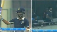 Deodhar Trophy 2018: Ajinkya Rahane Celebrates Century at 97, Suresh Raina Indicates 3 Runs Pending From Pavilion, Watch Video