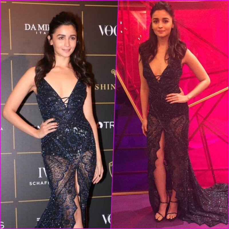 alia bhatt in black gown