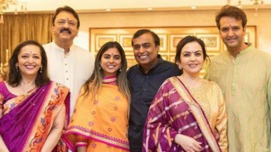 Isha Ambani-Anand Piramal Wedding Date Out: Mukesh Ambani's Daughter to Get Married on December 12, 2018