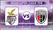 ATK vs NorthEast United, ISL 2018&ndash;19 Live Streaming Online: How to Get Indian Super League 5 Live Telecast on TV & Free Football Score Updates in Indian Time?