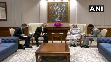 Russian President Vladimir Putin Meets PM Narendra Modi At His Official Residence Ahead Of Bilateral Summit