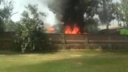 Delhi: Fire Breaks Out at a Bus Parking in Mori Gate