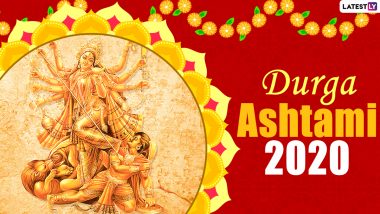 Happy Durga Ashtami 2020 Wishes & Subho Ashtami HD Images: Best WhatsApp Messages & Status, SMS, GIFs and Facebook Cover Photos to Wish on Maha Ashtami!