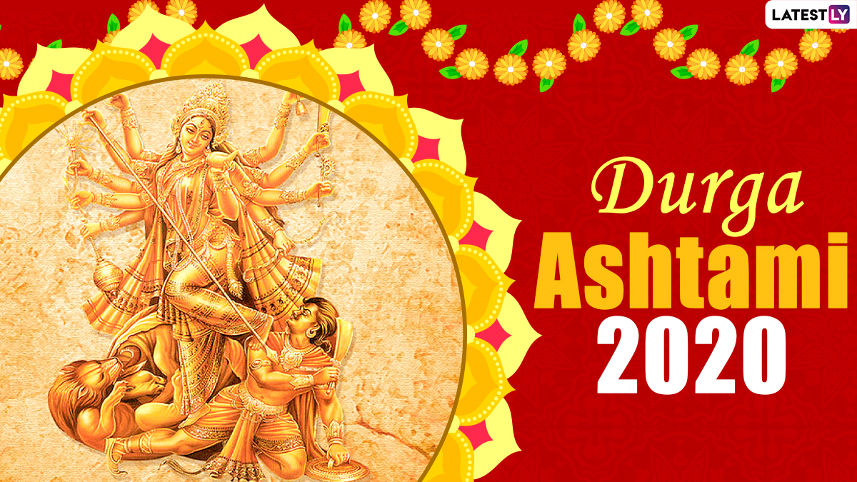 Happy Durga Ashtami 2020 Wishes And Greetings Whatsapp Stickers Durga Puja S Facebook 4303