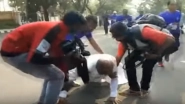 Karnataka Minister GT Devegowda Participates in Mysuru Marathon 'Wearing Dhoti', Falls Amid Run; Watch Video
