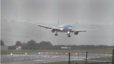 TUI Airways Pilot Executes Marvellous Sideways Landing In Stiff Crosswind at Bristol Airport, Watch Viral Video