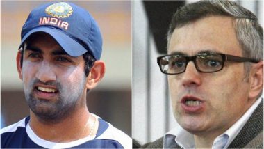 Omar Abdullah Hits Back at Gautam Gambhir For Tweet on Slain Kashmiri Terrorist Mannan Wani