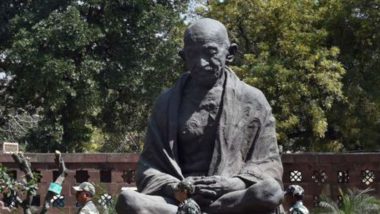 Miscreants Damage Mahatma Gandhi's Statue in Rajasthan's Ajmer