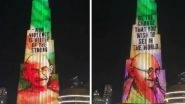 Gandhi Jayanti 2018: Burj Khalifa in Dubai Pays Homage to Bapu With Stunning LED Display, Watch Video