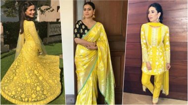 Navratri 2018 Day 2 Colour, October 11 - Yellow: From Alia Bhatt to Kajol, Take Cue on How to Shine Bright This Navdurga Festival