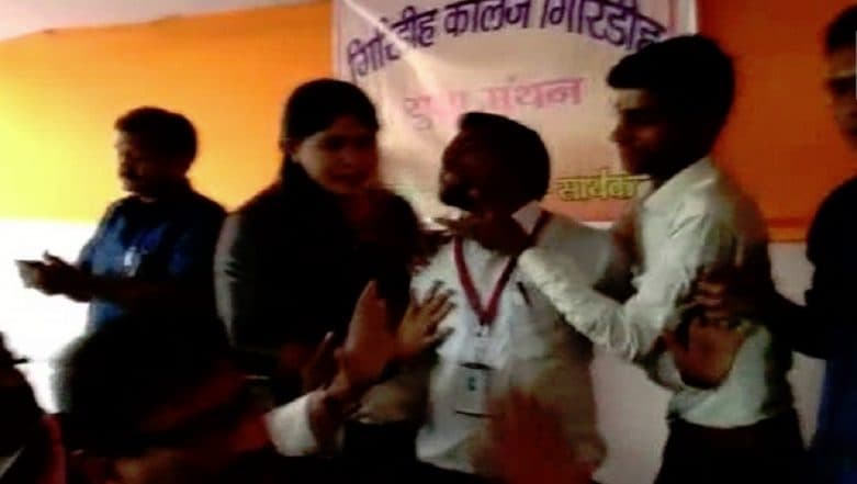 Jharkhand: Student 'Slapped' by ABVP Workers For Questioning Narendra Modi Govt, BJP MP Ravindra Ray Justifies Assault Jharkhand: Student 'Slapped' by ABVP Workers For Questioning Narendra Modi Govt, BJP MP Ravindra Ray Justifies Assault