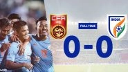 India vs China Football Friendlies 2018 Result: India Hold China in International Friendly Game