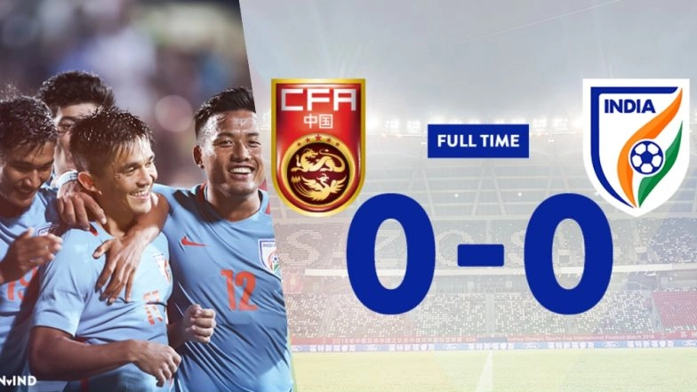 India vs China Football Friendlies 2018 Result: India Hold China in International Friendly Game