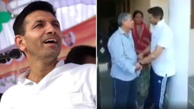 'Party Gayi Tel Lene', Says Congress MLA Jitu Patwari During Door-to-Door Campaign For Madhya Pradesh Assembly Elections 2018; Watch Video