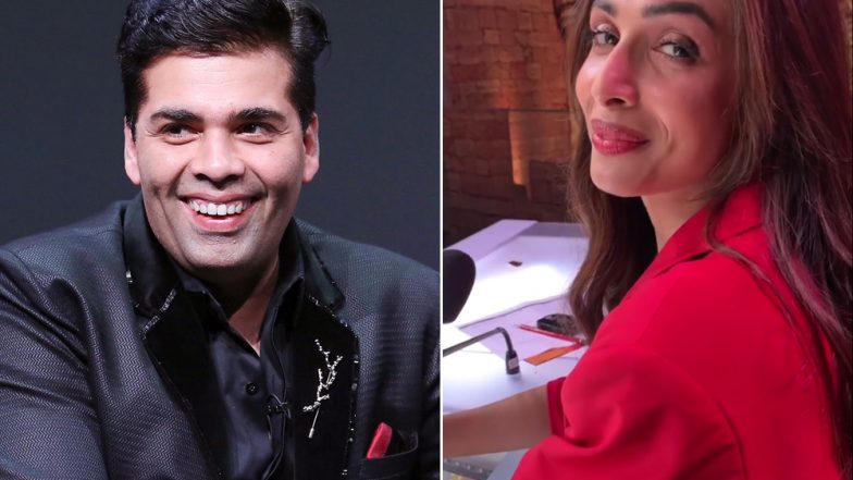 Malaika Arora BLUSHES When Karan Johar Teases Her of 'Starting Something New'! - Watch Video