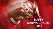 Karwa Chauth 2018 Wishes for Husband: Best WhatsApp Images, Messages in Hindi, GIF Photos, Facebook Quotes and Status to Wish Him a Happy Karva Chauth
