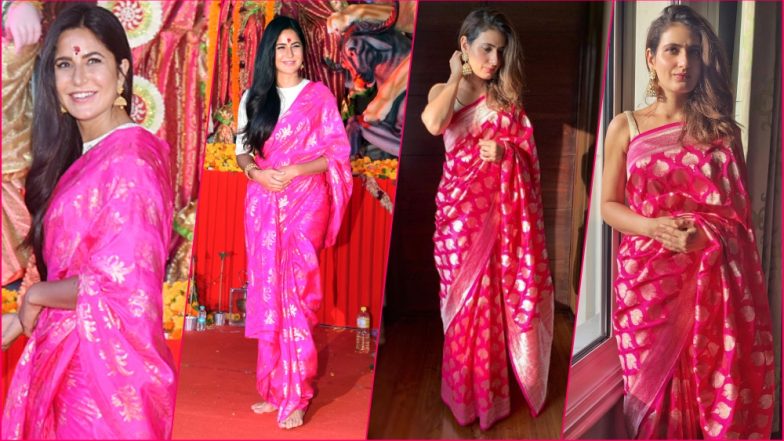 Katrina Kaif or Fatima Sana Shaikh, Which Thugs of Hindostan Actress Nailed the Pink Saree Look? (See Pictures)