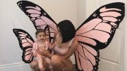 Kylie Jenner And Stormi Webster Twinning In Pink Butterfly Costumes For Halloween Is The Cutest Thing You'll See On the Internet Today!