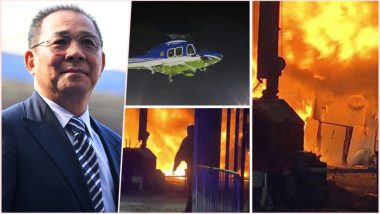 LCFC Owner’s Helicopter Crash Video: Vichai Srivaddhanaprabha, King Power Chairman Feared Dead in Horrific Leicester City Chopper Accident