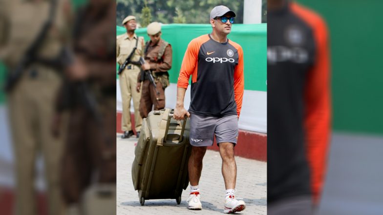 MS Dhoni Determined to Deliver Under Pressure; Slogs It Out in Nets Ahead of Fourth ODI Against West Indies